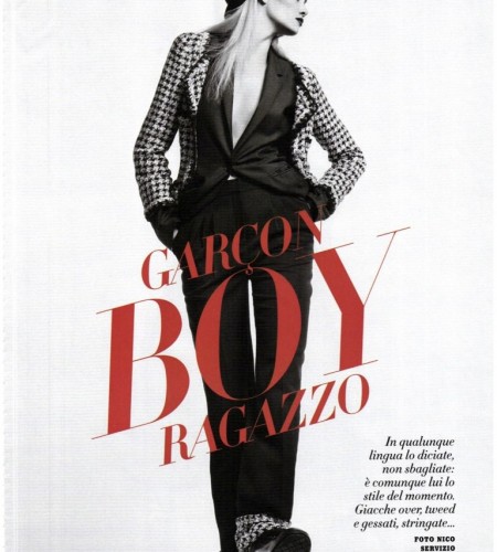 Garcon Boy Ragazzo – Diana Moldovan – Vanity Fair October 2011 by Nico