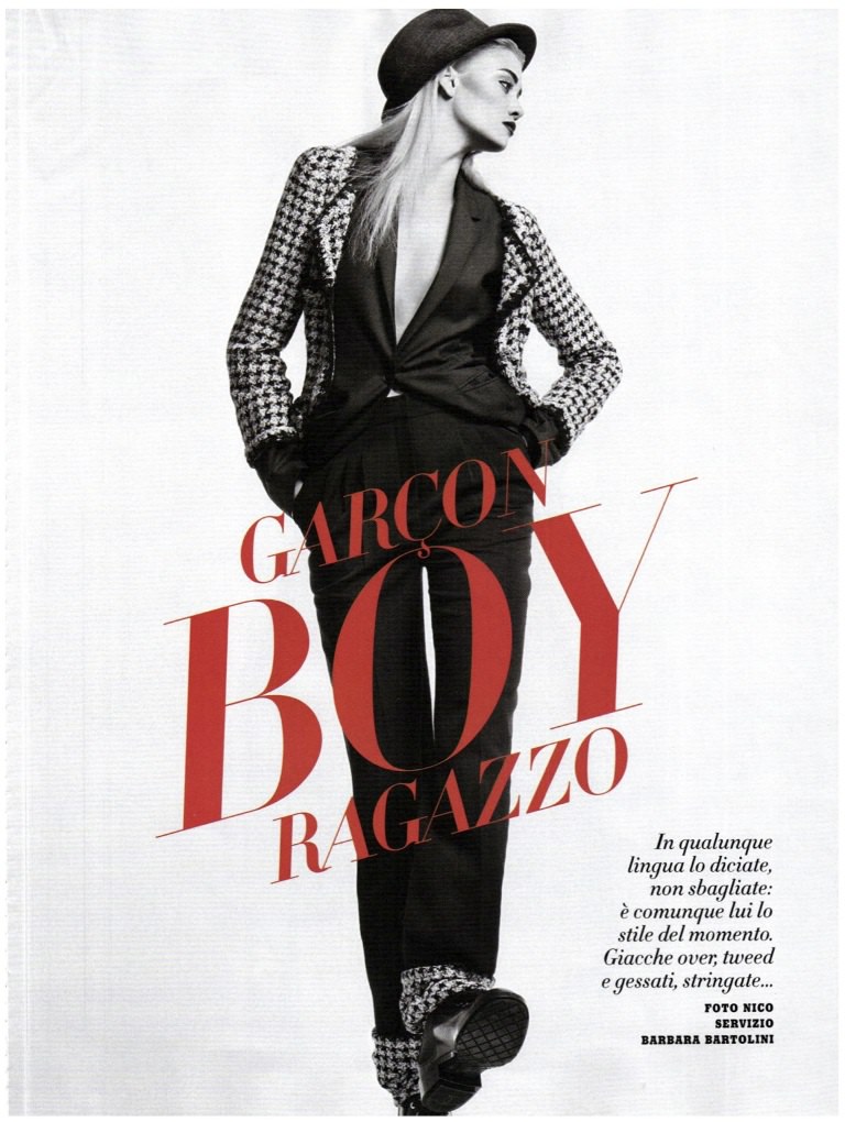 Garcon Boy Ragazzo – Diana Moldovan – Vanity Fair October 2011 by Nico