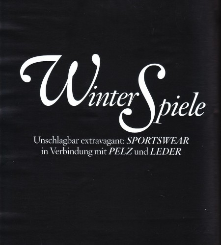 Winter Spiele – Maryna Linchuk – Vogue Germany January 2011 By Greg Kadel