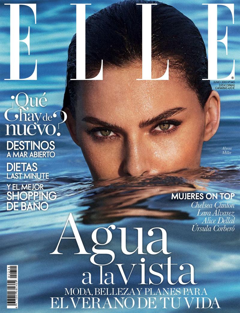 American Supermodel Alyssa Miller 5 Multiple Covers for Elle Spain by Xavi Gordo