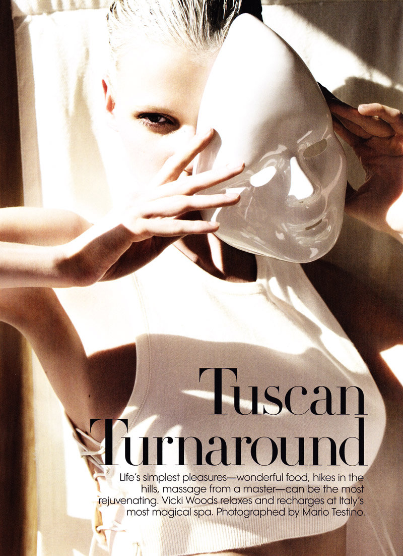 Vogue US – Tuscan – January 2011 – Lara Ston by Mario Testino