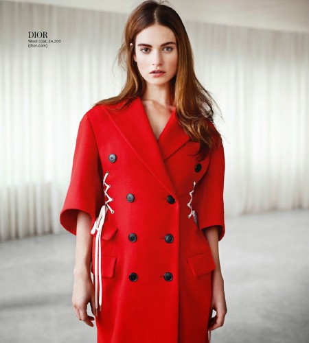 Instyle UK January 2015 – Lily James by Marcin Tyszka