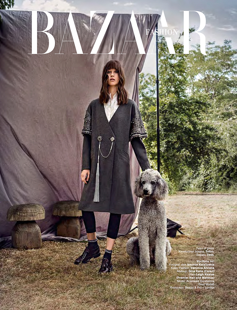 Harper’s Bazaar Indonesia October 2015 – Anastasiia Gorshenina by Iakovos Kalaitzakis