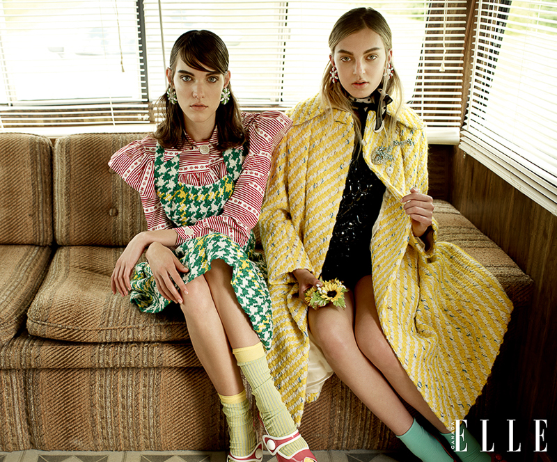 ELLE Canada October 2015 Bree Algra & Charlotte Cardin by Leda & St.Jacques