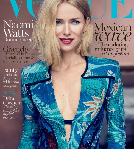 Vogue Australia October 2015 – Noami Watts by Nathaniel Goldberg
