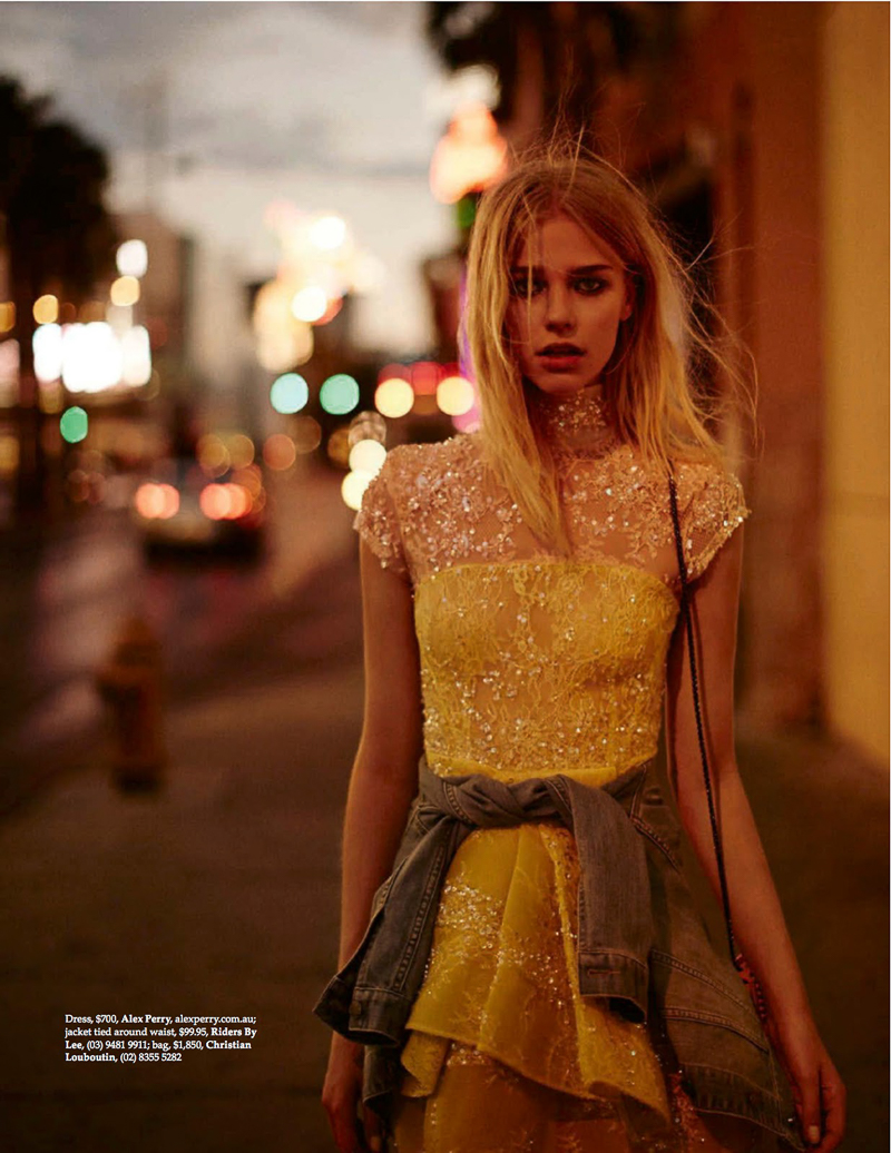 ELLE Australia December 2014 Sanna Backstrom by Billy Kidd