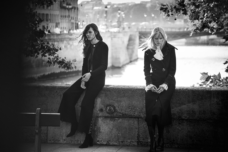 W Magazine November 2015 – Freja Beha Erichsen & Lara Stone by Peter Lindbergh