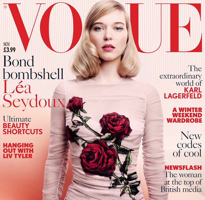 Vogue UK November 2015 – Lea Seydoux by  Craig McDean