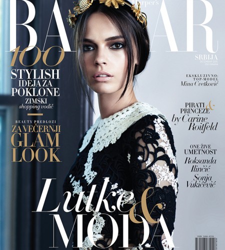 Harper’s Bazaar Serbia December 2015 Mina Cvetkovic by Angelo D’Agostino