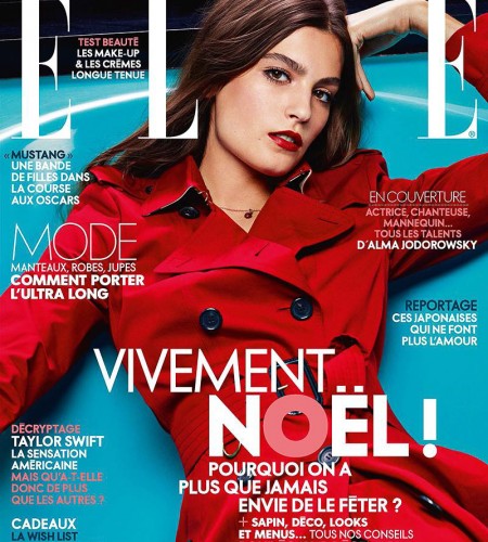 ELLE France December 2015 – Alma Jodorowsky by Gregory Derkenne