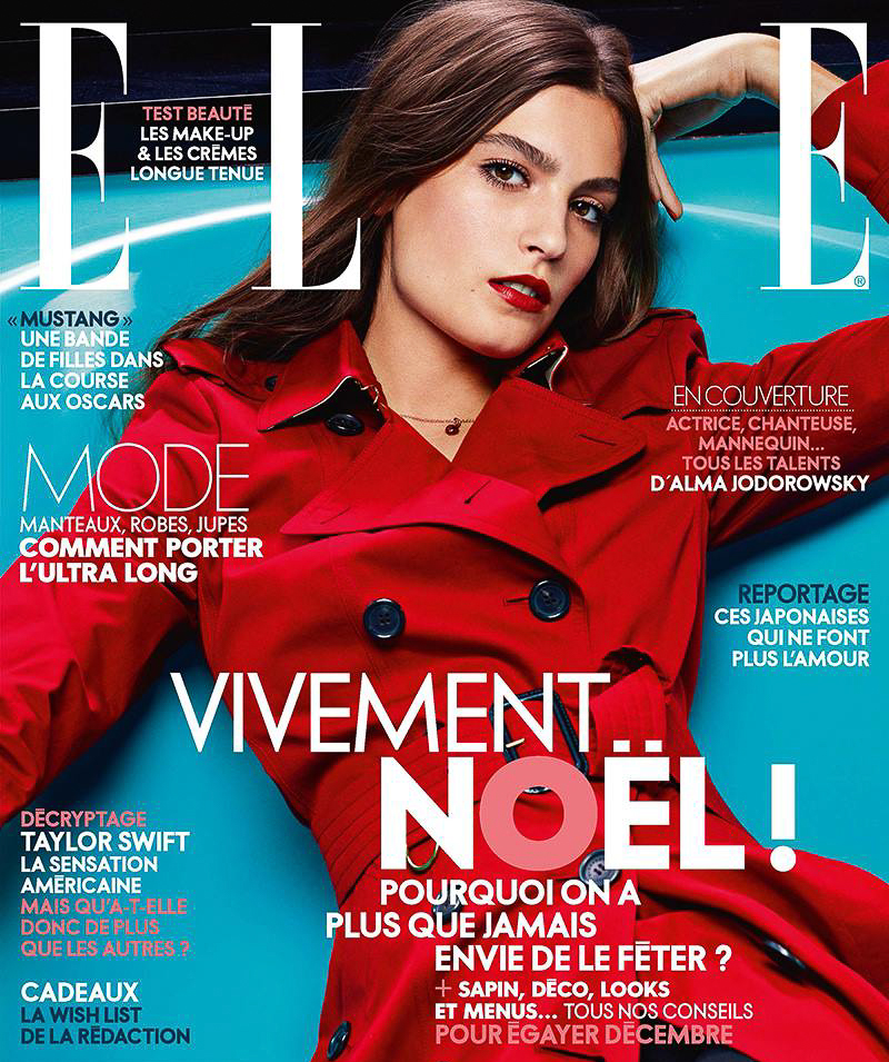 ELLE France December 2015 – Alma Jodorowsky by Gregory Derkenne