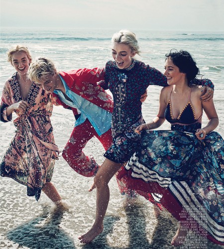 Marie Claire January 2016 – Lucky Blue, Pyper America, Daisy Clementine & Starlie Cheyenne by Beau Grealy
