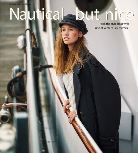 “Nautical But Nice” With Model Patricia Zajacova for SCMP by Benjamin Kanarek