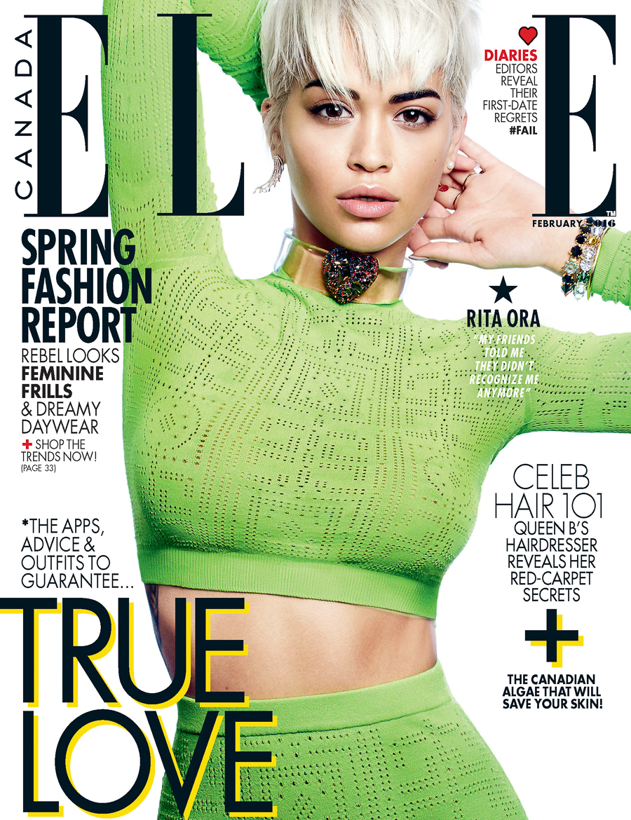 ELLE Canada February 2016 Rita Ora by Max Abadian