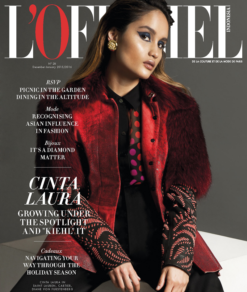 L’Officiel Indonesia January 2016 – Cinta Laura by Ryan Jerome