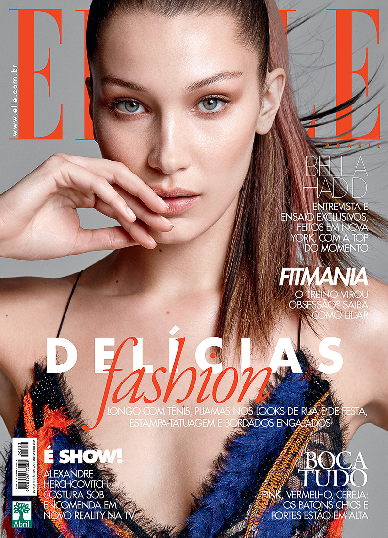 ELLE Brazil February 2016 Bella Hadid by Max Abadian