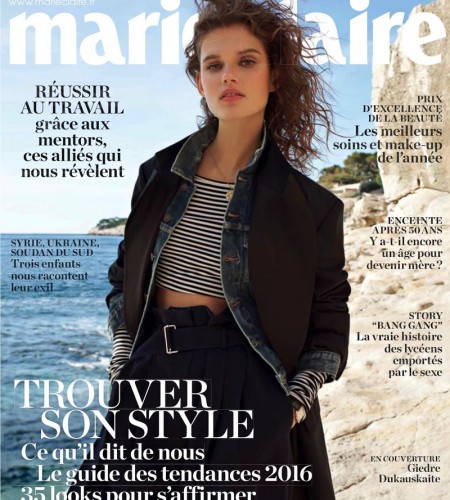 Marie Claire France February 2016 – Giedre Dukauskaite by Daniel Thomas Smith
