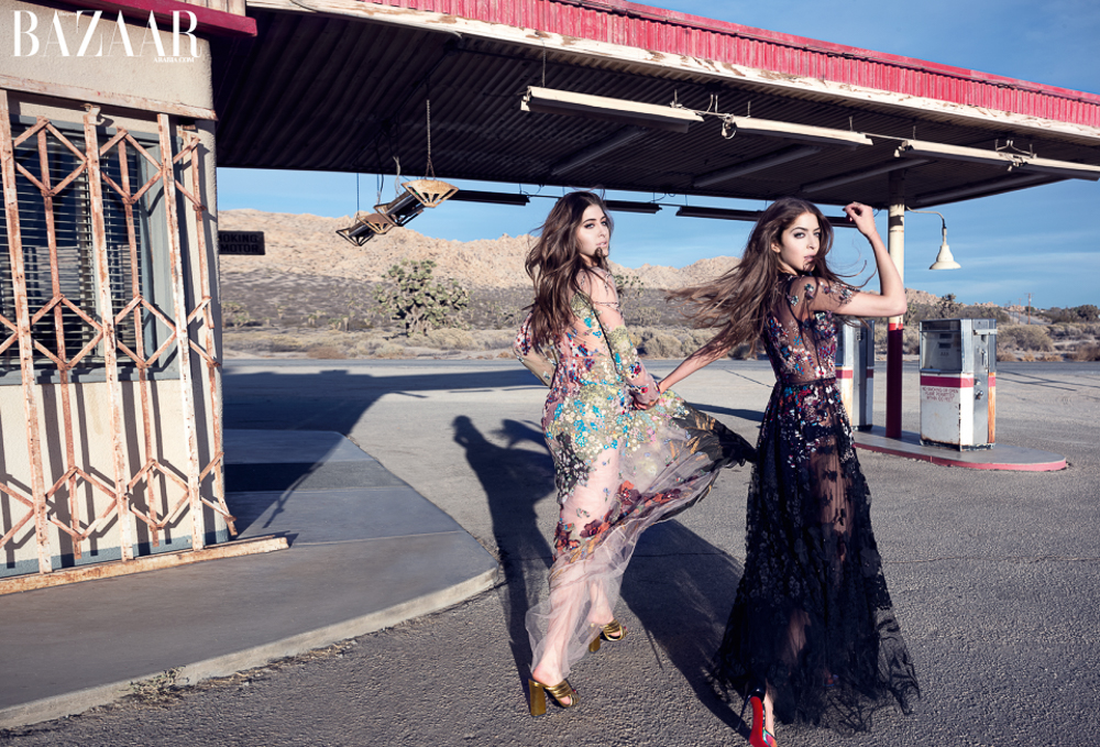 Harper’s Bazaar Arabia January 2016 Sama And Haya Khadra by Rene and Radka