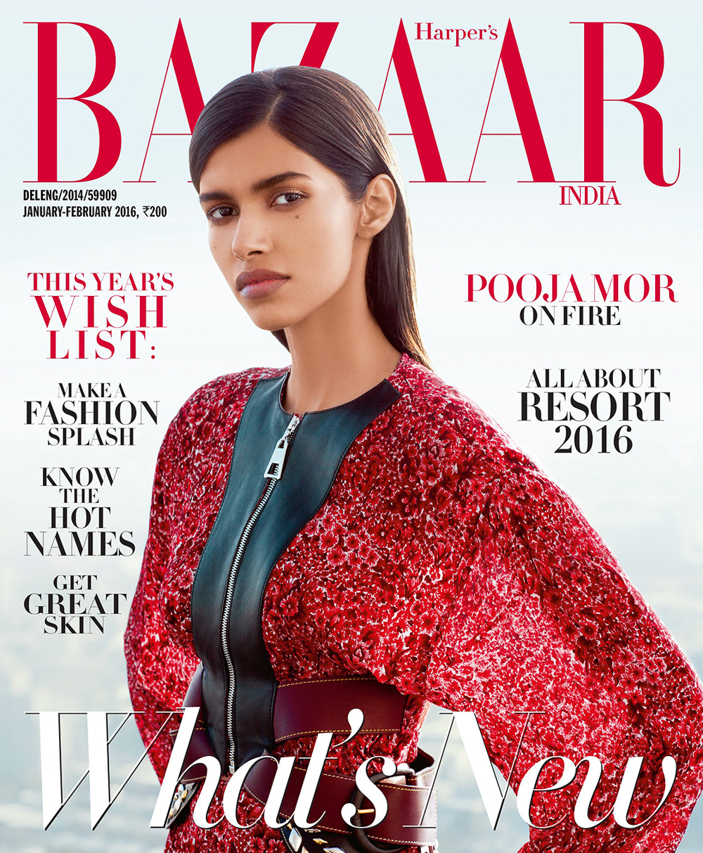 Harper’s Bazaar India February 2016 – Pooja Mor by Taylor Tupy
