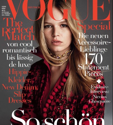 Vogue Germany March 2016 Anna Ewers by Patrick Demarchelier