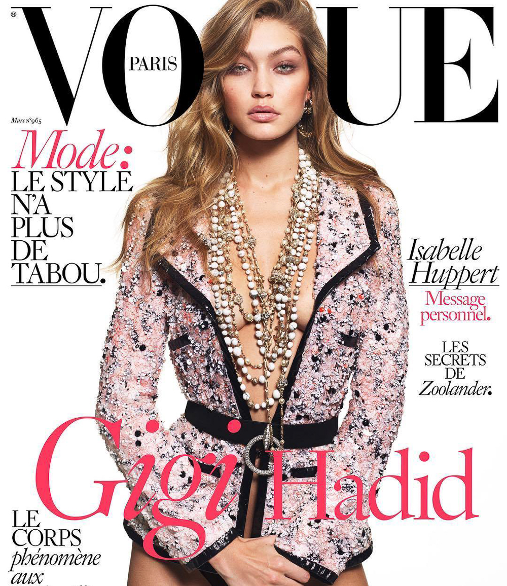 Vogue Paris March 2016 Gigi Hadid by Mert & Marcus