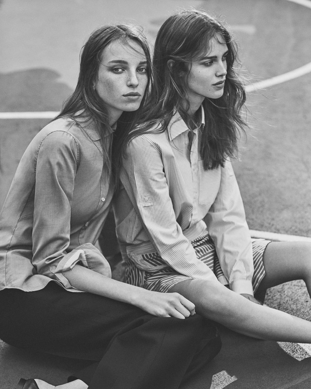 W Magazine March 2016 Jamilla Hoogenboom and Julia Jamin by Emma Tempest
