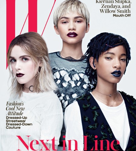 W Magazine April 2016 Zendaya, Kiernan Shipka and Willow Smith by Willy Vanderperre