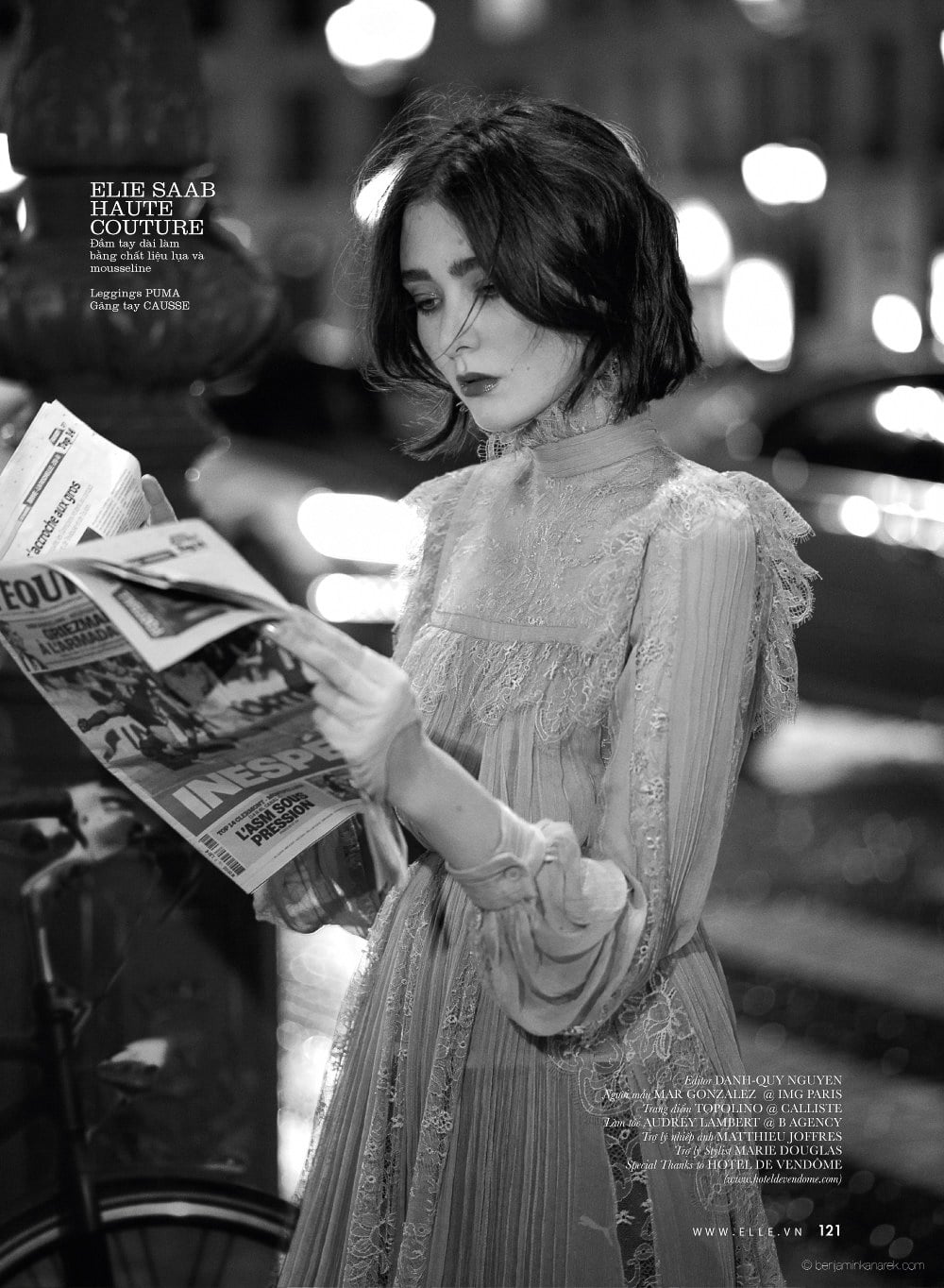 ELLE Vietnam April 2016 Mar Gonzalez by Benjamin Kanarek