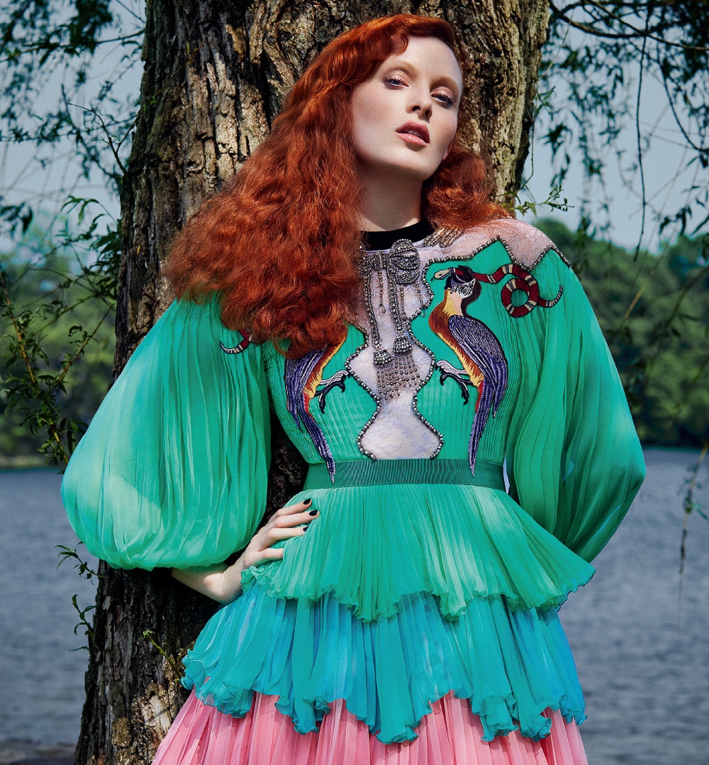 Harper’s Bazaar Russia August 2016 Karen Elson by Rachell Smith