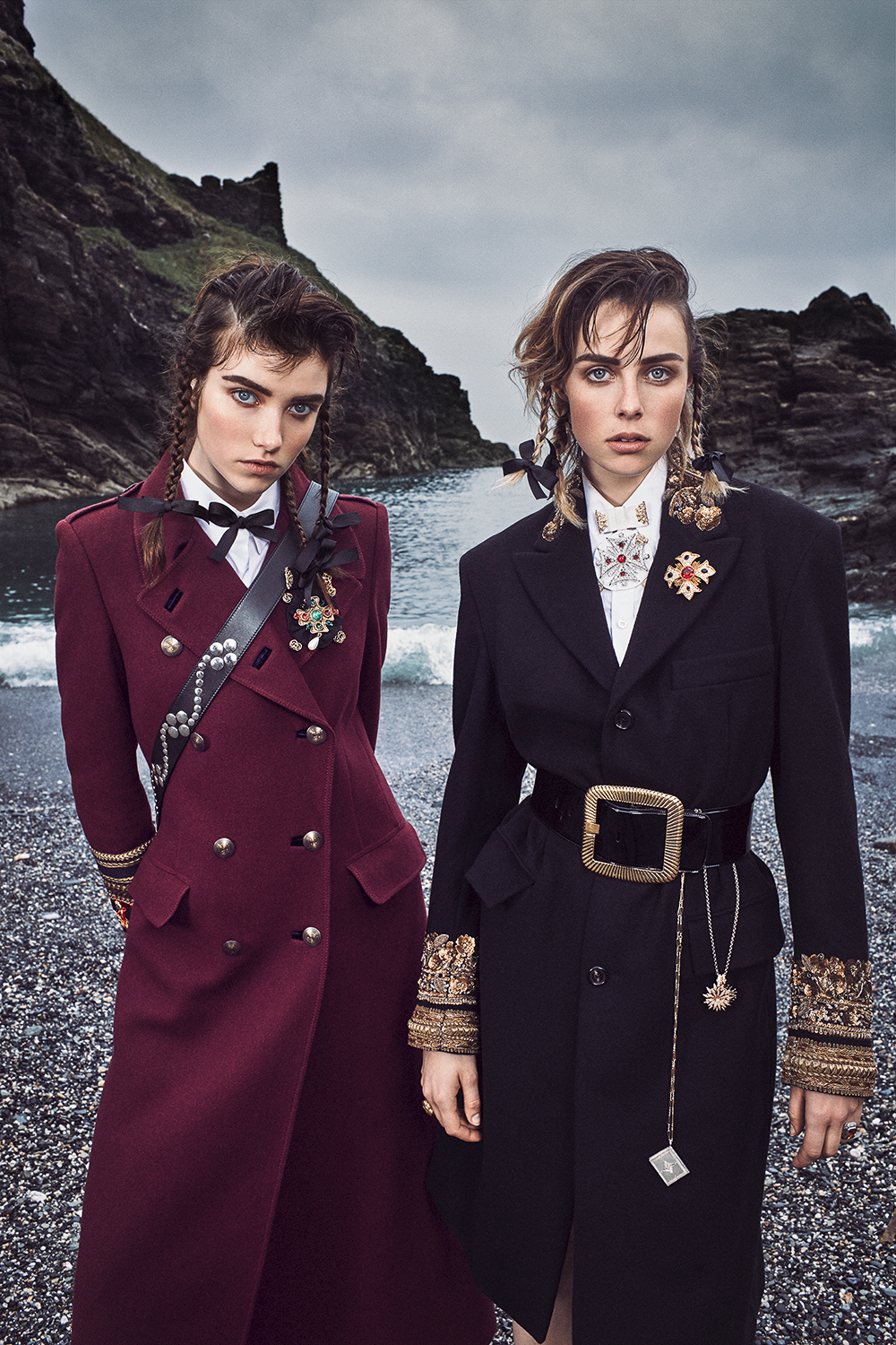 Vogue September 2016 Edie Campbell and Grace Hartzel by Mikael Jansson