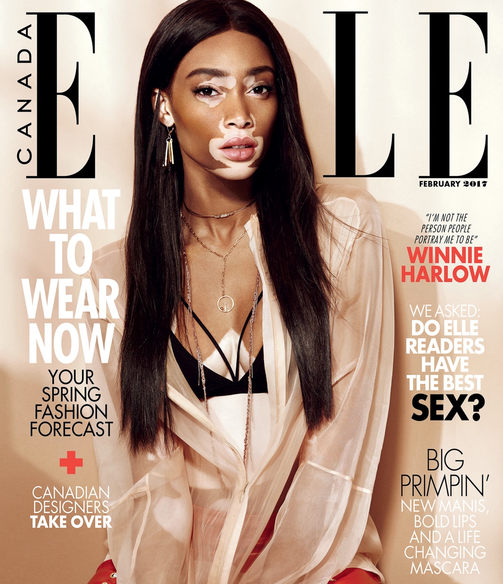 ELLE Canada February 2017 Winnie Harlow by Nelson Simoneau