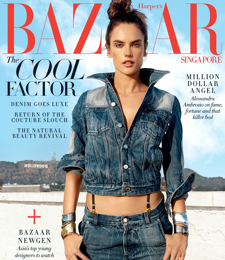 Harper’s Bazaar Singapore January 2017 Alessandra Ambrosio by Yu Tsai