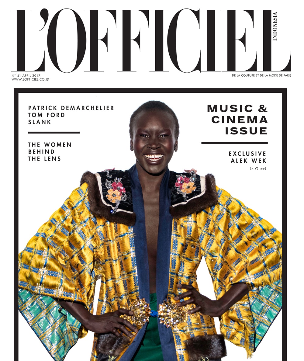 L’Officiel Indonesia April 2017 Alek Wek by Onin Lorente