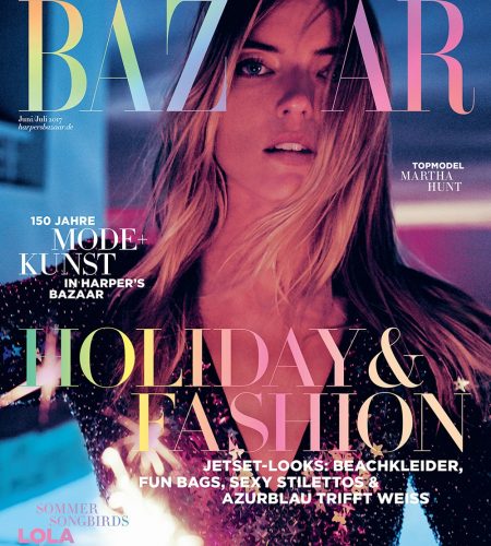 Harper’s Bazaar Germany June 2017 Martha Hunt by Regan Cameron