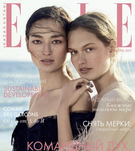 ELLE Kazakhstan June 2017 Bruna Tenorio and Dasha Maletina by Yossi Michaeli