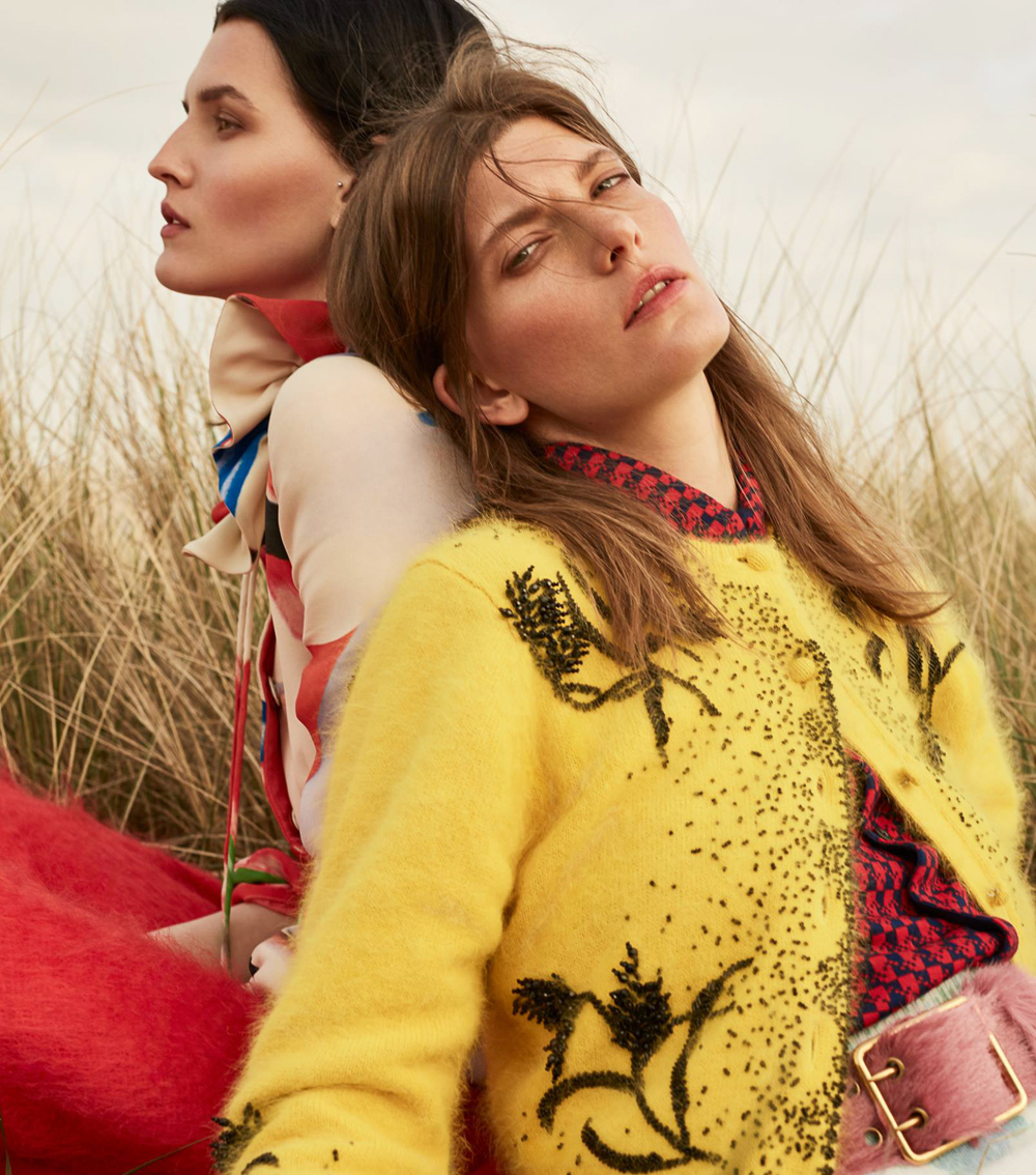 Harper’s Bazaar UK July 2017 Katlin Aas and Valerija Kelava by Agata Pospieszynska