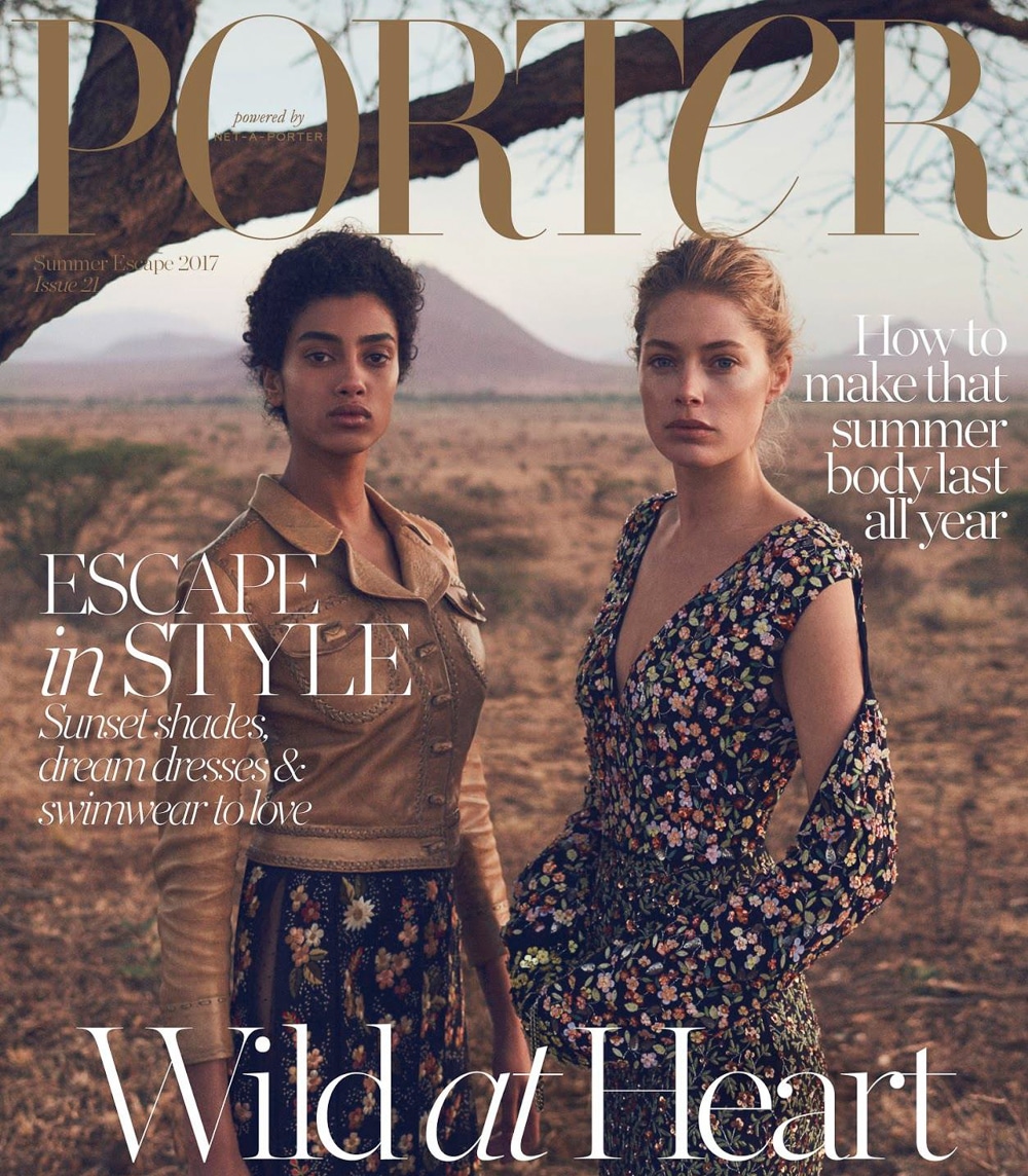 Porter Magazine Summer Escape 2017 Doutzen Kroes and Imaan Hammam by Vincent van de Wijngaard