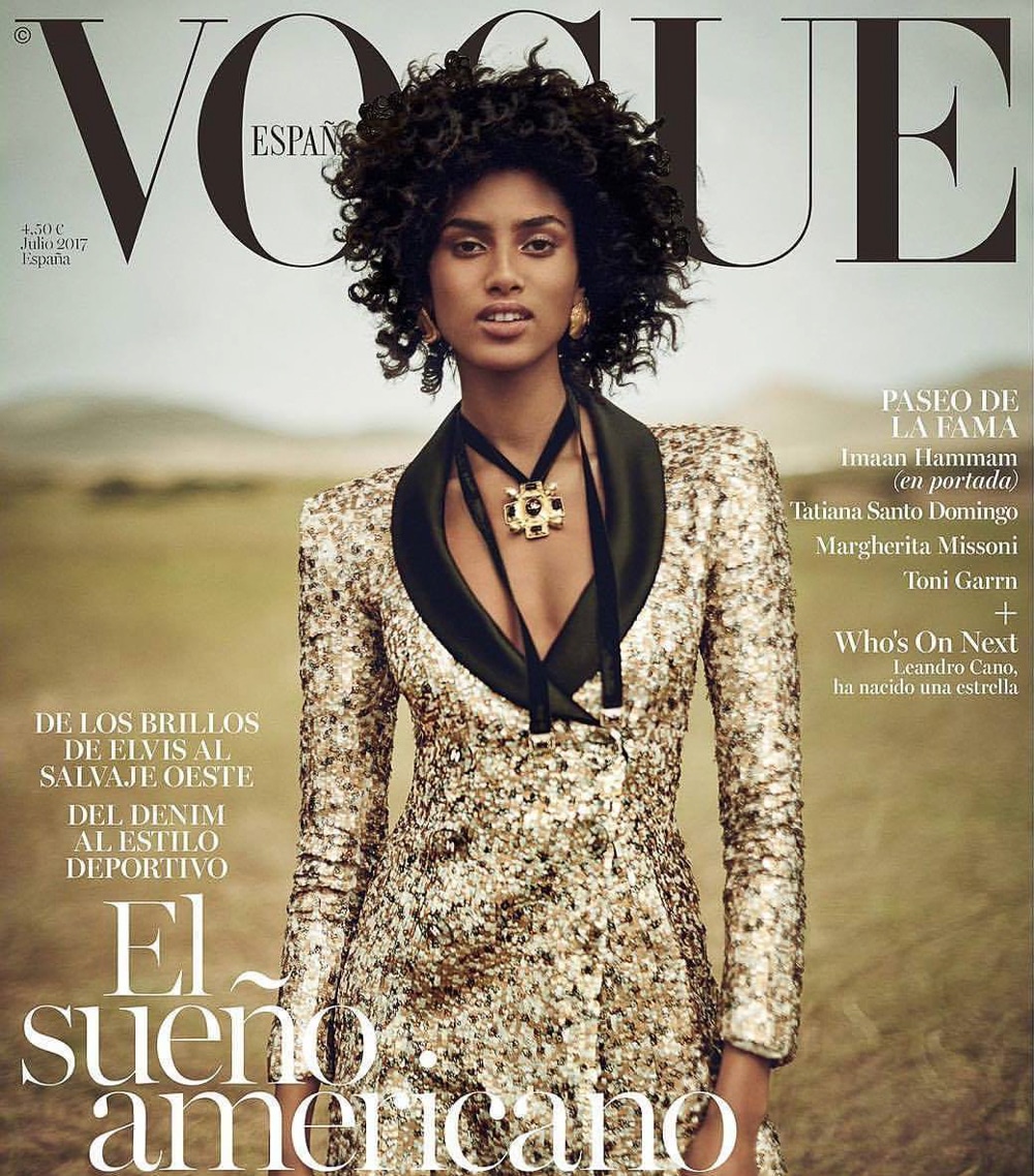 Vogue Spain July 2017 Imaan Hammam by Boo George