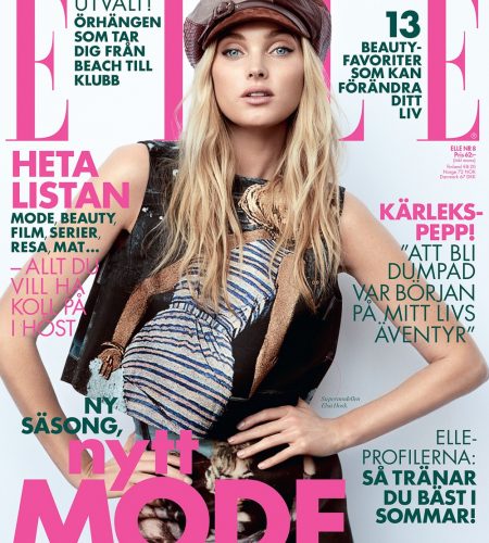 ELLE Sweden August 2017 Elsa Hosk by Eric Josjo