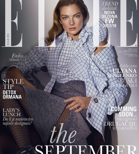 ELLE Serbia September 2017 Eniko Mihalik by Greg Swales