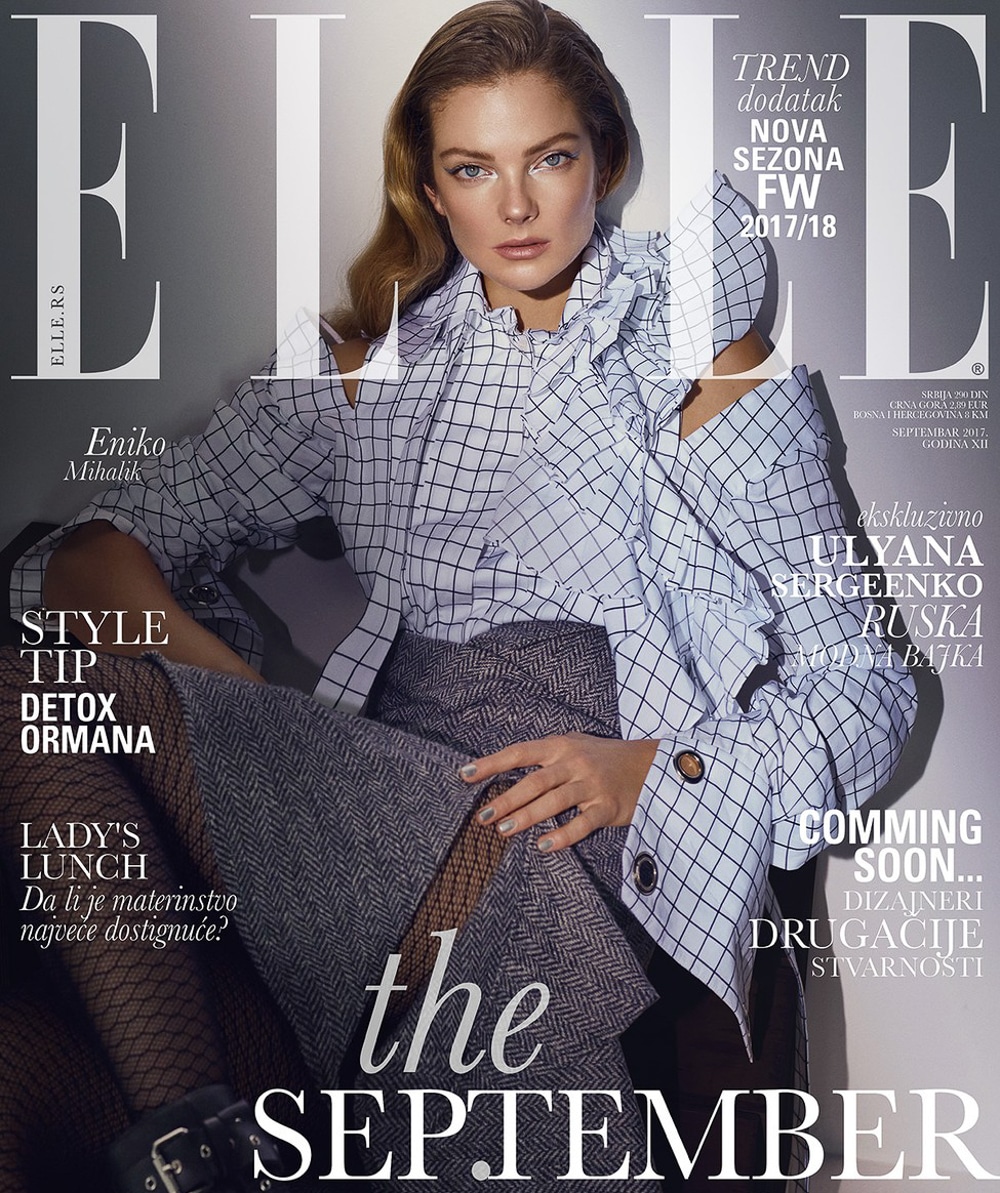 ELLE Serbia September 2017 Eniko Mihalik by Greg Swales