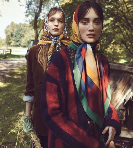 Harper’s Bazaar Czech November 2017 Kinga and Aliza by Andreas Ortner