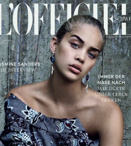 L’Officiel Switzerland October 2017 Jasmine Sanders by Olivia Frolich