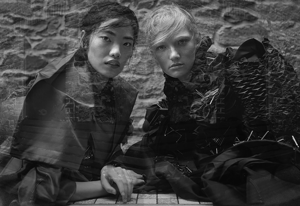 V Magazine November 2017 Yu Zhang and Lauren Hall by Christos Karantzolas