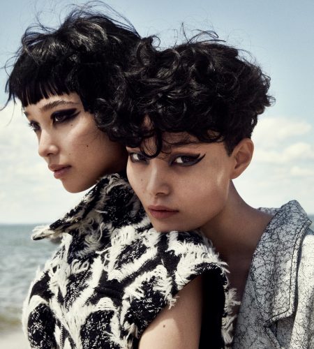 Vogue Japan December 2017 Yuka Mannami and Ling Liu by Marcus Ohlsson