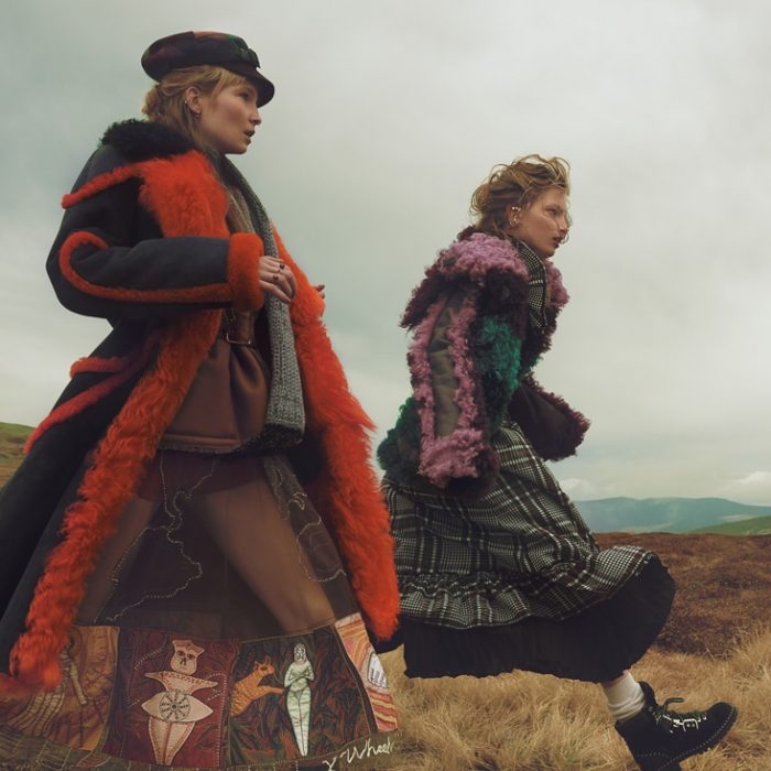 Harper’s Bazaar Czech December 2017 Kristin Drab and Martyna by Andreas Ortner