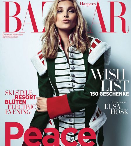 Harper’s Bazaar Germany December 2017 Elsa Hosk by Regan Cameron