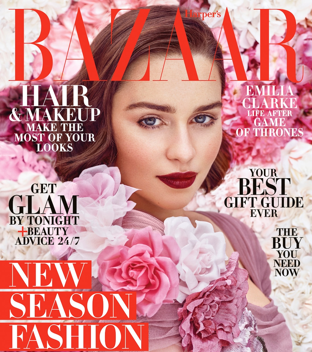 Harper’s Bazaar December 2017 Emilia Clarke by Mariano Vivanco