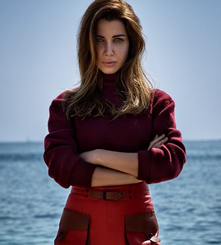 Vogue Arabia January 2018 Nancy Ajram by Michael Schwartz