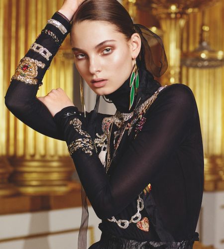 Vogue Arabia February 2018 Zhenya Migovych by Luis Monteiro